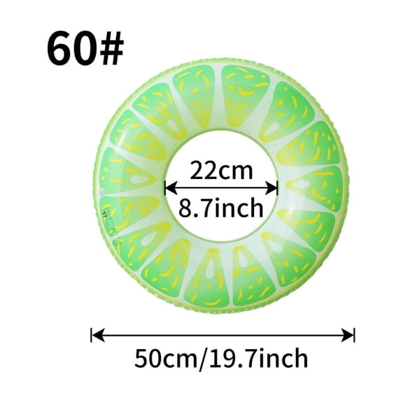 Watermelon Inflatable Swim Ring, PVC Summer Pool Float for Beach, Lake, and Outdoor Water Fun