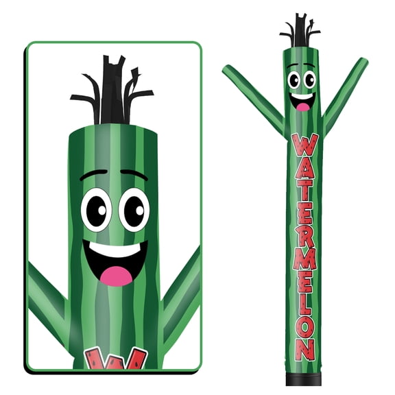 Watermelon Inflatable Tube Man Wacky Wavy Dancing Guy for Outdoor Decoration Advertising Business Promotion (Blower Not Included)
