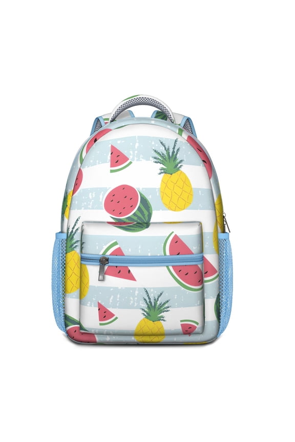 Watermelon Backpack Tropical Summer Fruit Pattern Print Aesthetic Watermelon Lovers Cute Sunshine Beach Party Fresh Geometric Style