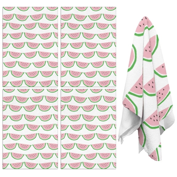 Watermelon Kitchen Towels Set of 2,Ultra Absorbent & Fast Drying Farmhouse Dish Towels 18x26 Inch,Decorative Hand Towels for Kitchen,Bathroom,Cooking,Baking,Housewarming Gift.