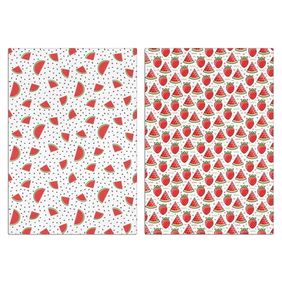 Watermelon Kitchen Towels Set of 2,Ultra Absorbent & Fast Drying Farmhouse Dish Towels 18x26 Inch, Decorative Hand Towels for Kitchen,Bathroom,Cooking,Baking,Housewarming Gift.