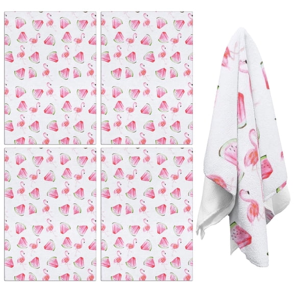 Watermelon Kitchen Towels Set of 2,Ultra Absorbent & Fast Drying Farmhouse Dish Towels 18x26 Inch,Decorative Hand Towels for Kitchen,Bathroom,Cooking,Baking,Housewarming Gift.