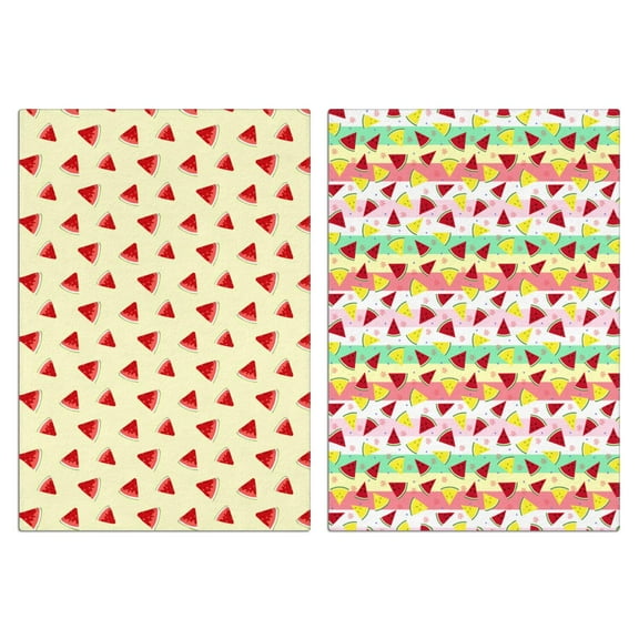 Watermelon Kitchen Towels Set of 2,Ultra Absorbent & Fast Drying Farmhouse Dish Towels 18x26 Inch, Decorative Hand Towels for Kitchen,Bathroom,Cooking,Baking,Housewarming Gift.