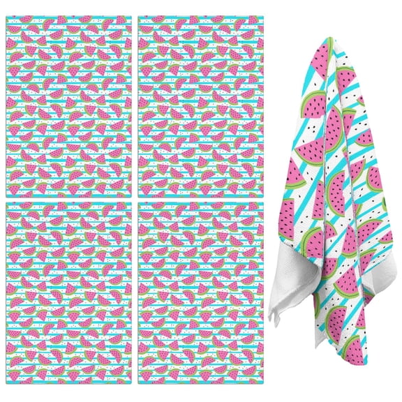 Watermelon Kitchen Towels Set of 2,Ultra Absorbent & Fast Drying Farmhouse Dish Towels 18x26 Inch,Decorative Hand Towels for Kitchen,Bathroom,Cooking,Baking,Housewarming Gift.