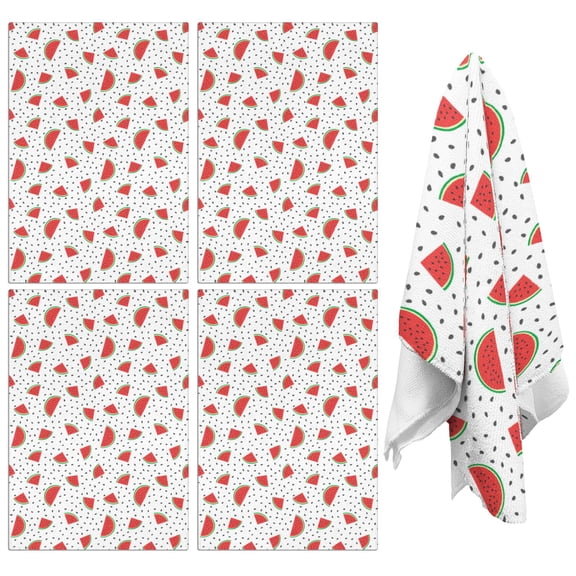 Watermelon Kitchen Towels Set of 2,Ultra Absorbent & Fast Drying Farmhouse Dish Towels 18x26 Inch,Decorative Hand Towels for Kitchen,Bathroom,Cooking,Baking,Housewarming Gift.