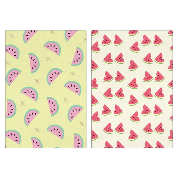 Watermelon Kitchen Towels Set of 2,Ultra Absorbent & Fast Drying Farmhouse Dish Towels 18x26 Inch, Decorative Hand Towels for Kitchen,Bathroom,Cooking,Baking,Housewarming Gift.