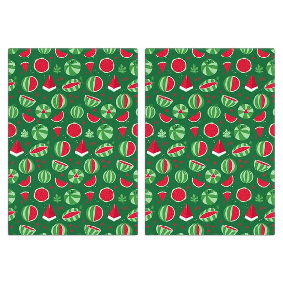 Watermelon Kitchen Towels Set of 2,Ultra Absorbent & Fast Drying Farmhouse Dish Towels 18x26 Inch, Decorative Hand Towels for Kitchen,Bathroom,Cooking,Baking,Housewarming Gift.
