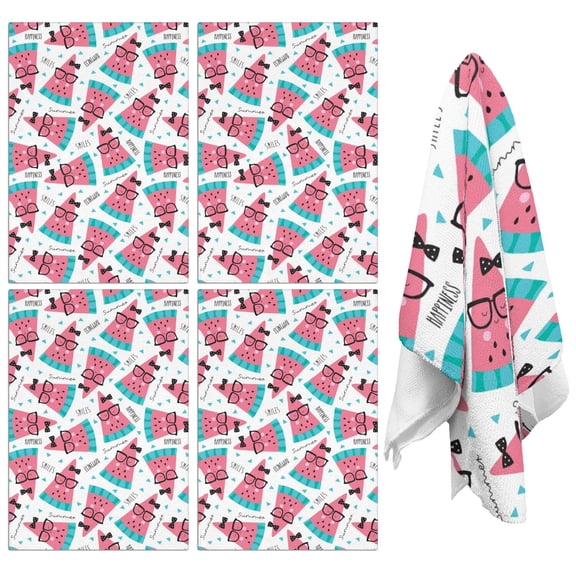 Watermelon Kitchen Towels Set of 2,Ultra Absorbent & Fast Drying Farmhouse Dish Towels 18x26 Inch,Decorative Hand Towels for Kitchen,Bathroom,Cooking,Baking,Housewarming Gift.