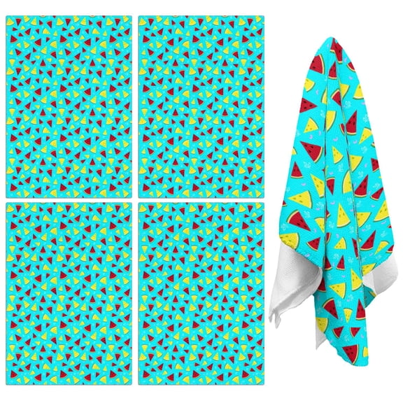 Watermelon Kitchen Towels Set of 2,Ultra Absorbent & Fast Drying Farmhouse Dish Towels 18x26 Inch,Decorative Hand Towels for Kitchen,Bathroom,Cooking,Baking,Housewarming Gift.