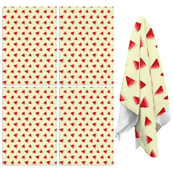 Watermelon Kitchen Towels Set of 2,Ultra Absorbent & Fast Drying Farmhouse Dish Towels 18x26 Inch,Decorative Hand Towels for Kitchen,Bathroom,Cooking,Baking,Housewarming Gift.