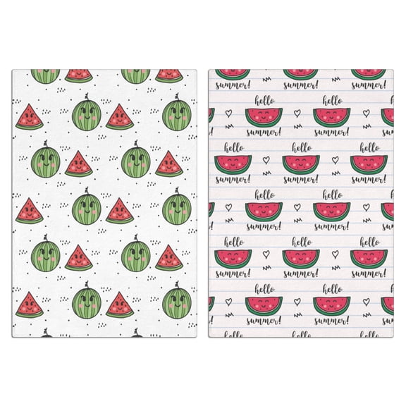 Watermelon Kitchen Towels Set of 2,Ultra Absorbent & Fast Drying Farmhouse Dish Towels 18x26 Inch, Decorative Hand Towels for Kitchen,Bathroom,Cooking,Baking,Housewarming Gift.