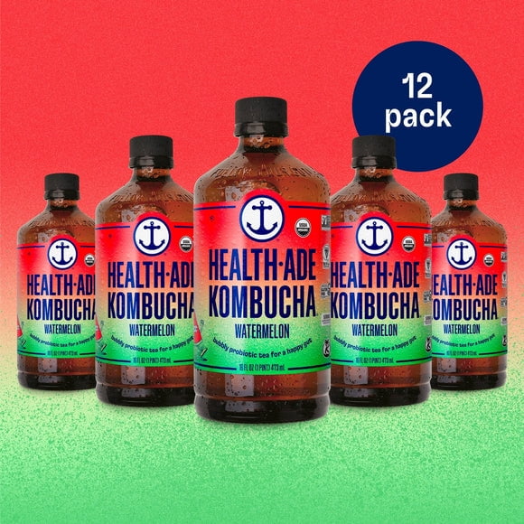Health-Ade Kombucha, Watermelon - 12 Pack