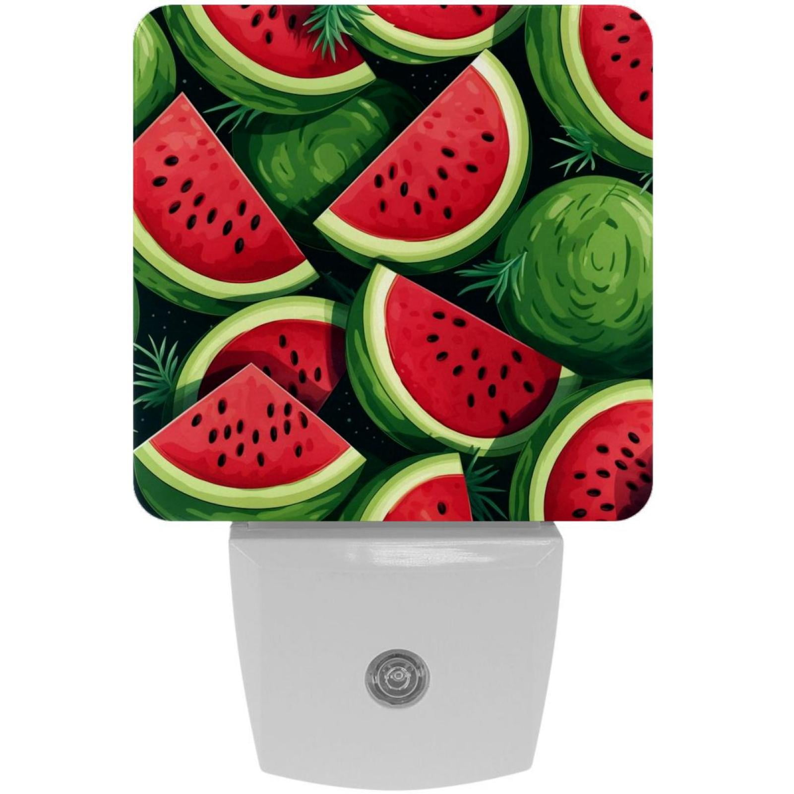 Watermelon LED Square Night Lights Modern And Energy Efficient Bedside premium-organic-cotton-bath-towels-plush-feather-touch-quick-dry-bath