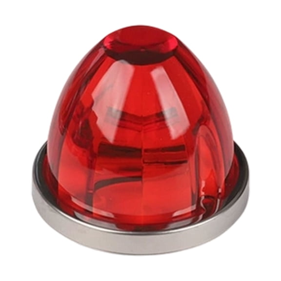 Watermelon LED Strobe+Constant Marker Light, Light Side Markering Lamp Indicator, Outline Water Melon Side Marker for Trailer Truck Semi-Trailer Heavy-Duty Truck Bus Van (Red)