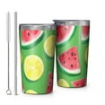 thumbnail image 1 of Watermelon and Lemon 10oz Tumblers Stainless Steel Tumbler with Lid and Straw,Vacuum Insulated Double Wall Travel Tumbler Cups with Cleaning Brush for Coffee, Tea, 1 of 4