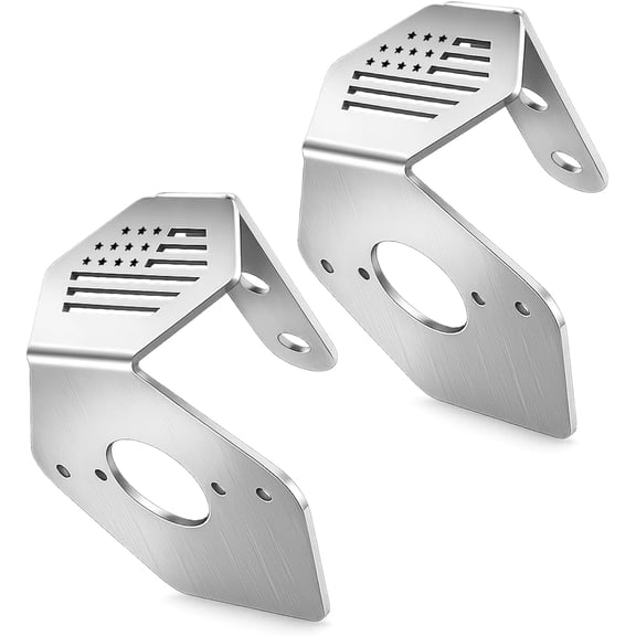 Watermelon Light Bracket, Upgraded Thickened 304 Stainless Steel Anti-Breakage Watermelon Mirror Turn Signal Bracket, Angled Bracket Holder Turn Signal Light Mounting Plate-2 Pcs