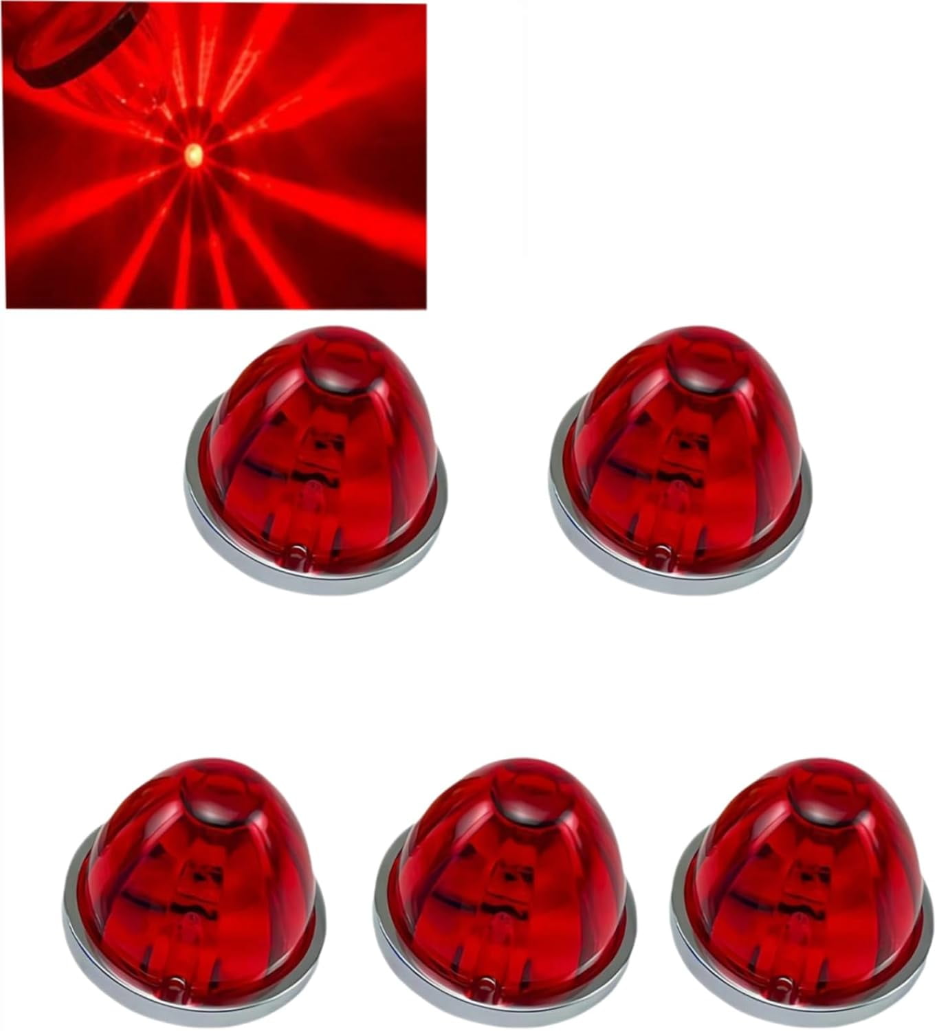 Water Lamp Watermelon Led Lights For Semi Trucks 2PCS Watermelon Lights LED Semi Truck Lights