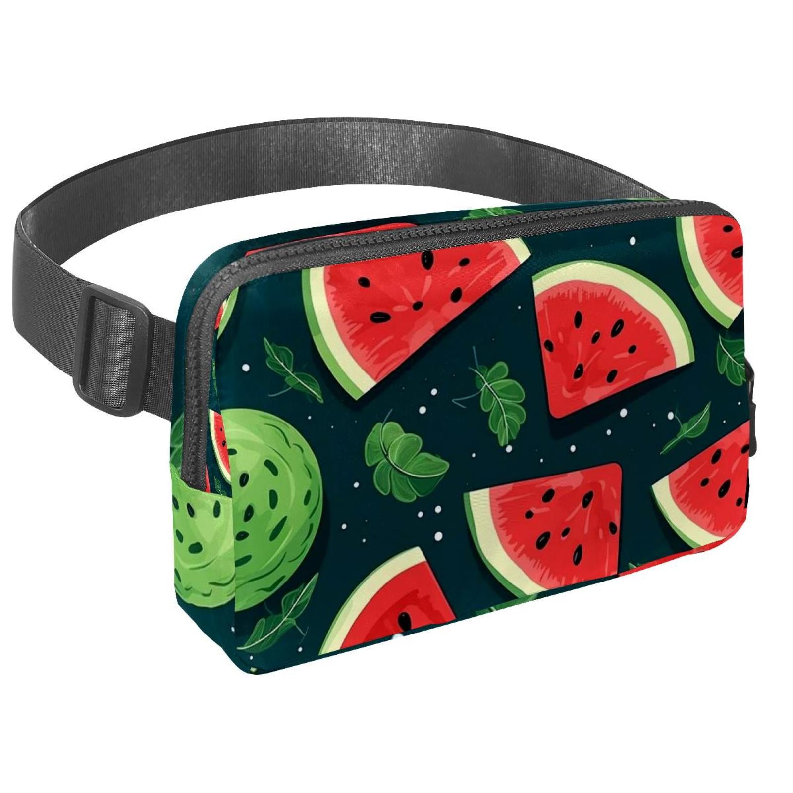 Watermelon Lightweight Running Belt Waist Bag with Extension Strap and Money Belt - Unisex