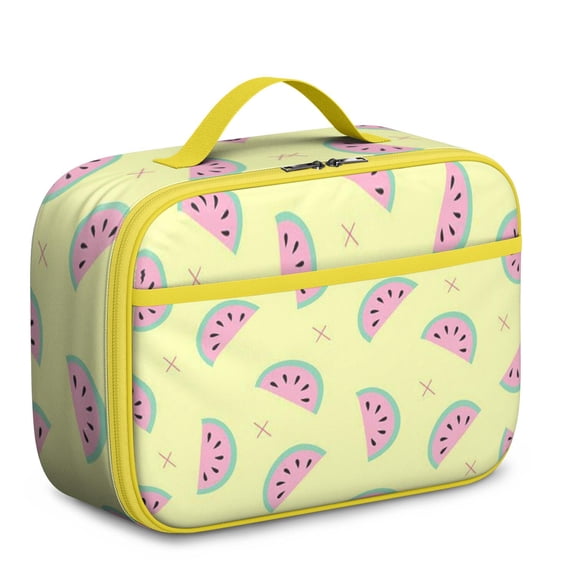 Watermelon Lovers Lunch Box - Insulated & Lightweight, Mesh Compartment for Fresh Food, Perfect for Beach, Tropical Trips