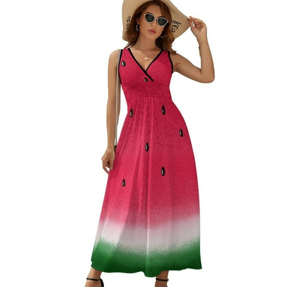 Watermelon Lovers Sleeveless Dress Summer Women Clothes Dress for Pregnant Women Dresses
