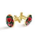 thumbnail image 1 of Watermelon Men Cufflink Set - Elegant Stainless Steel Shirt Cufflinks for Formal Events, 1 of 6