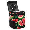 thumbnail image 1 of Watermelon Mini Trash Can Car Garbage Can Car Trash Can - Foldable with Lid, Leak-Proof, Hanging Storage Bag, 1 of 6