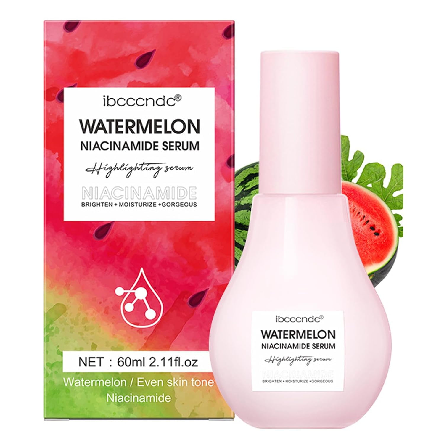 Watermelon Niacinamide Moisturize Serum for Face Skin Care，Hydrating