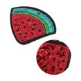 thumbnail image 1 of Watermelon Patches 5pcs Fruits Iron On Patches Embroidery Patches Embroidered Patches Appliques Embellishments For Dress Hat Jeans Diy Craft Accessories Red, 1 of 6