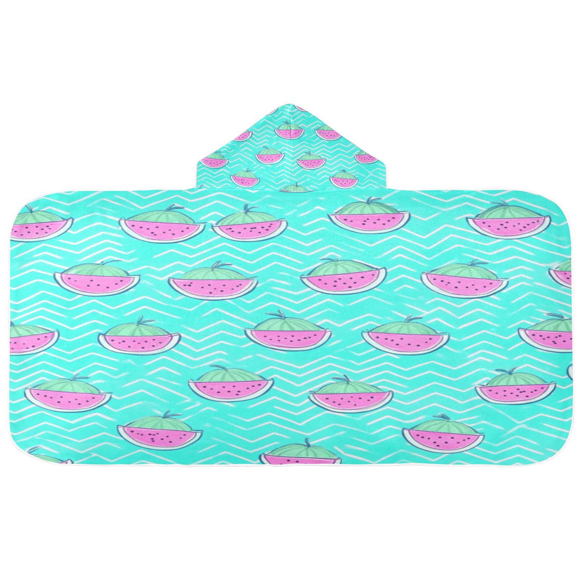 Kids Hooded UPF 50+ Sunscreen Towel (Watermelon)