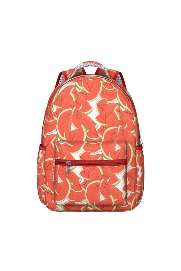 Watermelon Pattern Backpack ,Professionals, Lightweight Carryall with Organizer Pockets, Adjustable Shoulder Straps, Fun Summer & Fall Fashion, Great Gift Option