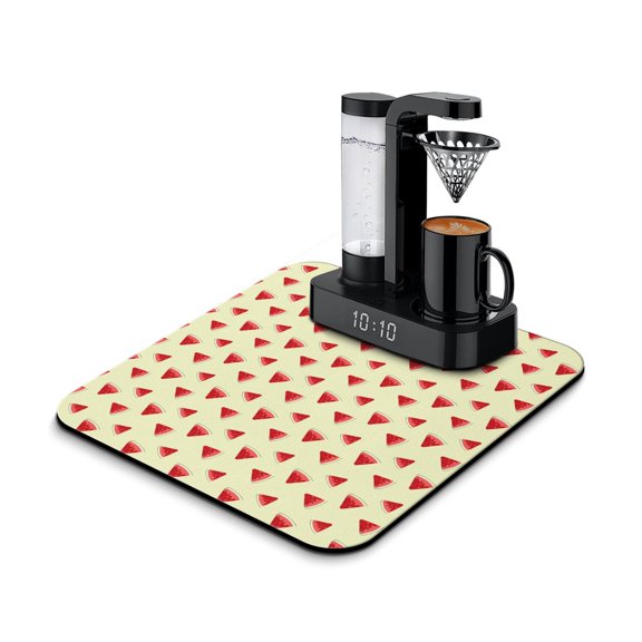 Watermelon Pattern Non-Slip Kitchen Mat Multi-Purpose Absorbent Mat for Counters