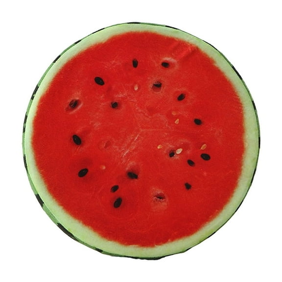 A Watermelon Pattern Round Foam Seat Cushion With Removable Cover For Chair Sofa Car Provides Comfortable Support For Back And Hip Washable Decorative For Home Office