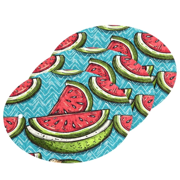 Watermelon Pattern Style Cellulose Cleaning Sponge Set 3 Pack Compressed Kitchen Scrubber for Dishes