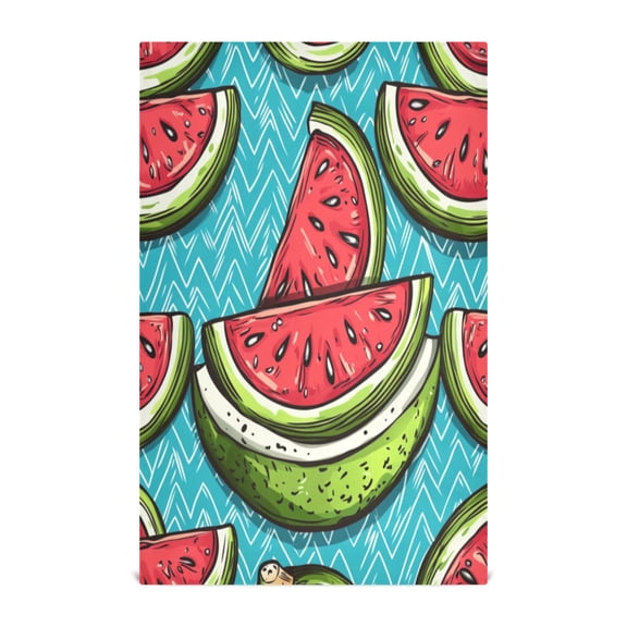 Watermelon Pattern Style Kitchen Towels Dishcloth Decorative Waffle Towels Multi Use Tea Towel Dish Cloths 28x18in