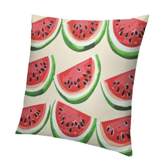 Watermelon Pillow Covers Summer Fruits Pattern Print Decorative Throw Pillows Outdoor Farmhouse Pillowcases