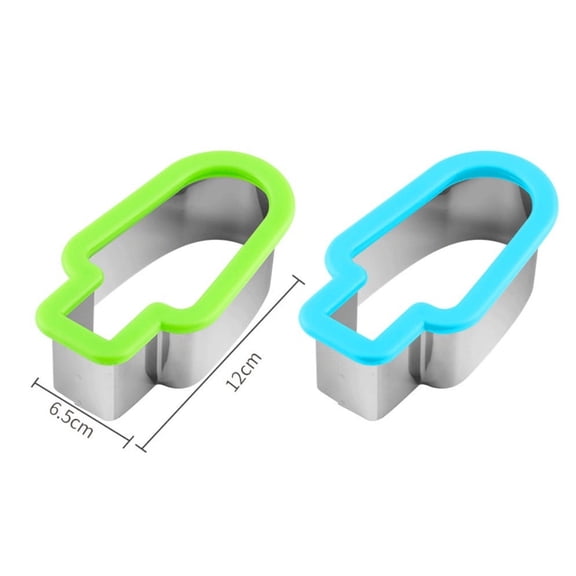 Watermelon Popsicle Cutter Mold, Watermelon Cutter Slicer Tool,Stainless Steel Popsicle Cookie Cutter for Melon and Fruits,Cut Watermelon QuicklyGreen