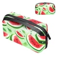 thumbnail image 1 of Watermelon Portable Oxford Cloth Charger Case with Waterproof Design - 5.9x9.44x3.14 in - PC Case, Storage Pouch, Cable Organizer Desk, Cable Box Organizer, 1 of 6