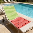 thumbnail image 1 of Watermelon Print Beach Towel, 27.5x55in Large Absorbent Microfiber Bath Towel for Swimming, Summer Vacation, 1 of 6