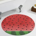 thumbnail image 1 of Watermelon Print Round Carpet Circle Rug Outdoor Patio Area Rug Washable Large Area Rugs Hallway Room Decor Fitness Mats, 1 of 8