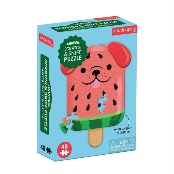 Watermelon Pupsicle 48 Piece Scratch and Sniff Shaped Mini Puzzle (Other)