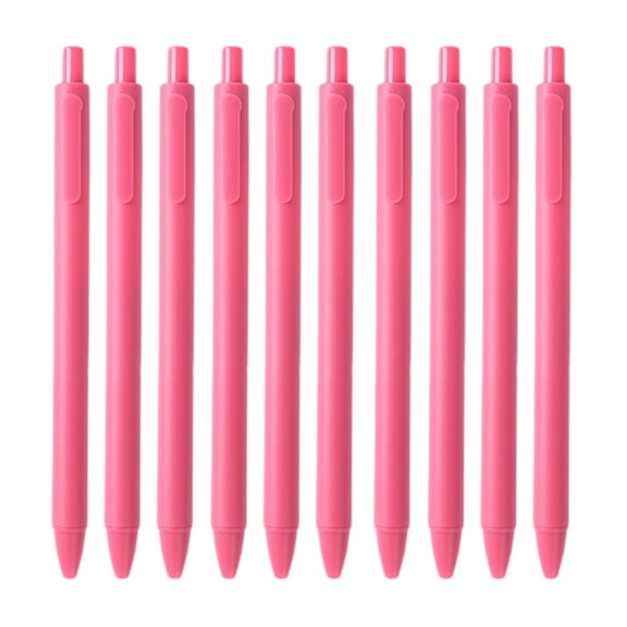 Watermelon Red 10 Retractable Gel Pens With Vibrant Ink For Color Coding And Organized Note Taking