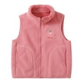 thumbnail image 1 of Watermelon Red Boy Girl Zip Up Jacket for Children Boy Girl Fall Winter Collared Neck Fleece Lined Sherpa Graphic Cami Tank Warm Thick Fuzzy Cardigan Vest Jacket Outfits Child 2025 4 Years, 1 of 7