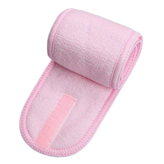 Watermelon Red Women'S Stretch Terry Cloth Headband For Makeup Shower Bath Sports Soft Absorbent Adjustable Hair Band One Size Fits All 24 X 3.5 Inches