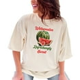 thumbnail image 1 of Watermelon Refreshingly Sweet Graphic T-Shirt, Fun Summer Shirt, Cute Fruit Tee, Retro Style Top, Casual Graphic Tee, Ivory Comfort Colors T-Shirt, XL, 1 of 1