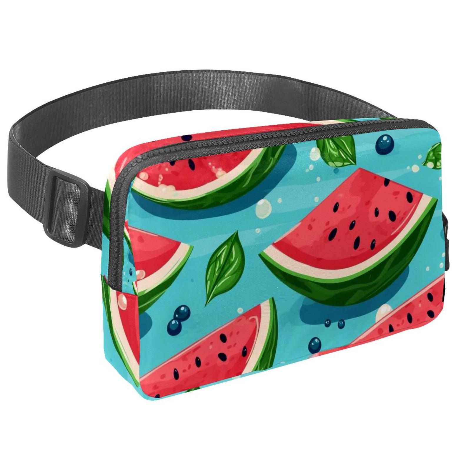 Watermelon Running Belt Waist Packs Fanny Bag: Lightweight, Adjustable, with Extension Strap, Unisex