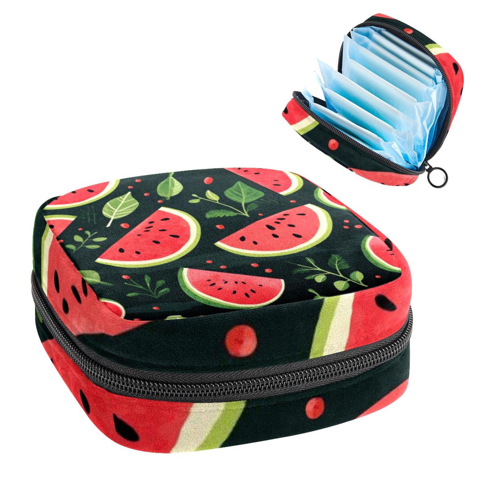 Watermelon Sanitary Napkin Bag Period Pouch Travel Organizer Zipper