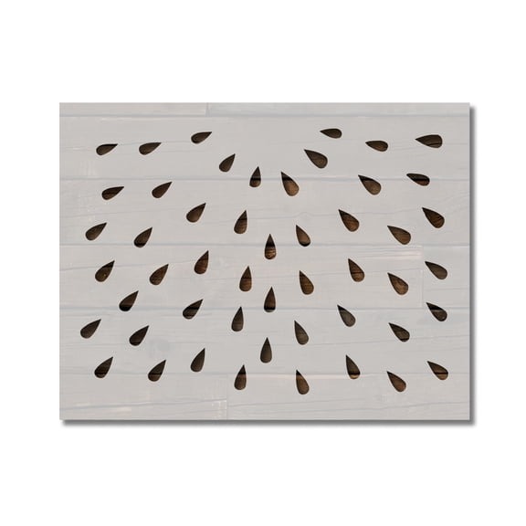 Watermelon Seeds Stencil Template Reusable 8.5 x 11 Inches for Painting on Walls, Wood, Arts and Crafts by Stencilville