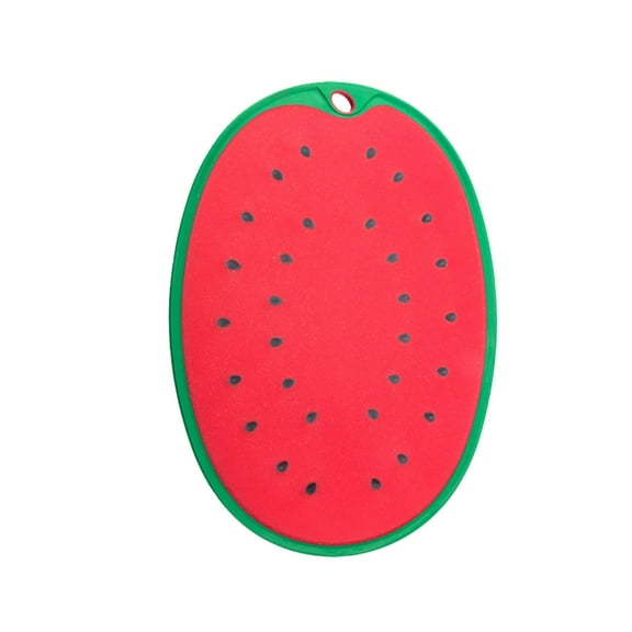Watermelon Shaped Cutting Board with Hanging Hole Durable PP Kitchen Utensil for Meat and Food Preparation