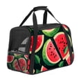 thumbnail image 1 of Watermelon Sherpa Pet Carrier Bag Nylon Webbing Portable Fabric 900D Oxford Cloth Travel Tote 17x10x11.8 in 43x26x30 cm, 1 of 7