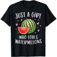 thumbnail image 1 of Watermelon Shirt For Girls Just A Girl Who Loves Watermelons T-Shirt, 1 of 4